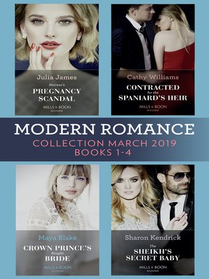 cover image of Modern Romance March 2019 Books 1-4
